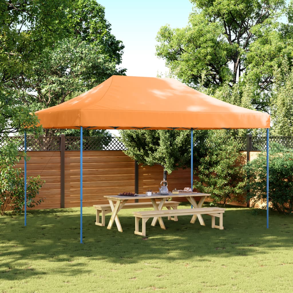 Vidaxl Partytent zložljivo pojavno okno 440x292x315 cm oranžna