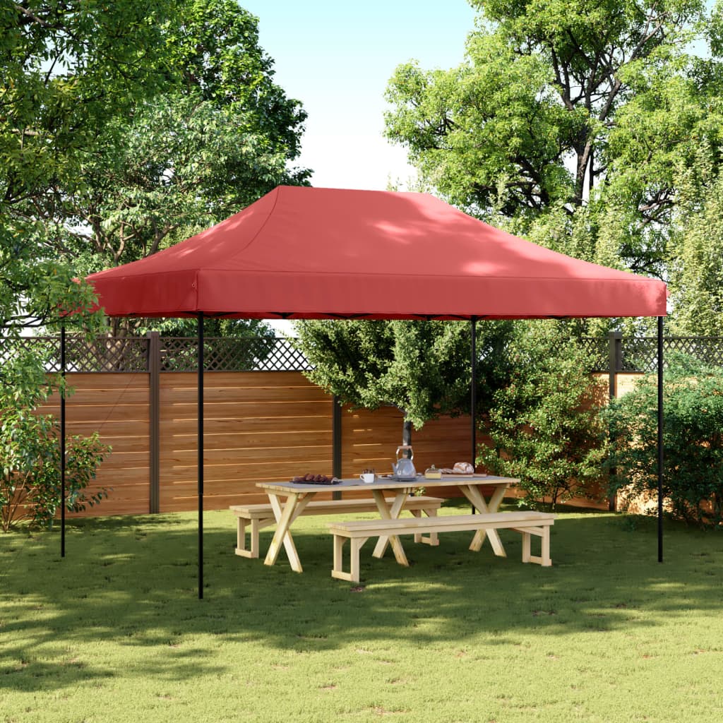 Vidaxl PartyTent Pop-up pieghevole 440x292x315 cm Bordeaux rosso