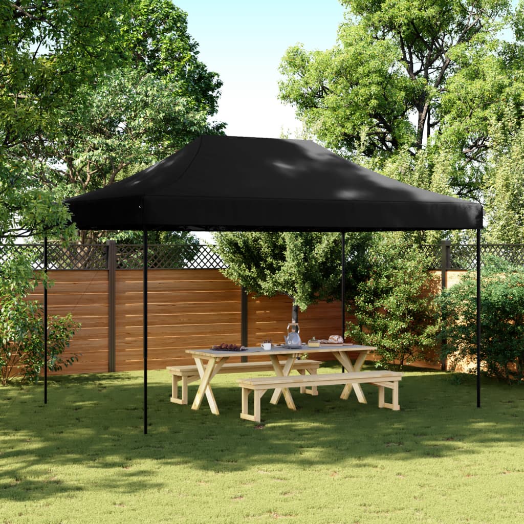 Vidaxl PartyTent Składane wyskakujące okienko 440x292x315 cm czarny