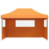 Vidaxl PartyTent sammenleggbar pop-up med 3 sidevegger oransje