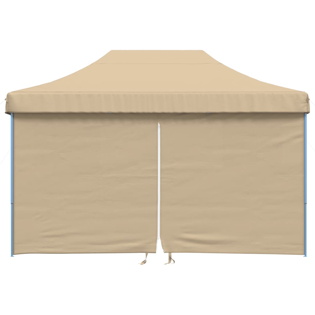 Vidaxl Partytent Faltbares Popup mit 4 Seitenwänden Beige