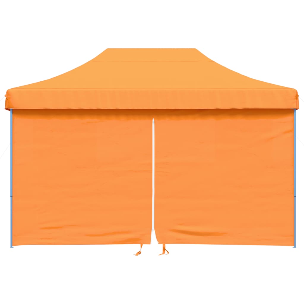 Vidaxl PartyTent sammenleggbar pop-up med 4 sidevegger oransje