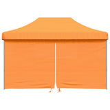 Vidaxl Partytent Foldable Pop-Up With 4 Side Walls Orange