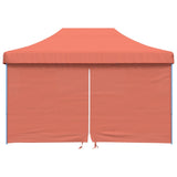 Vidaxl Partytent Polable pliable avec 4 murs latéraux en terre cuite en terre cuite