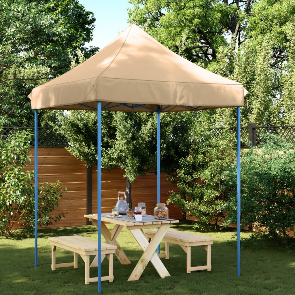 Vidaxl PartyTent foldbar pop-up 200x200x306 cm beige