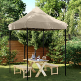 Vidaxl PartyTent Foldable Pop-up 200x200x306 cm taupe