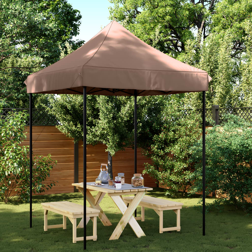 Vidaxl PartyTent foldbar pop-up 200x200x306 cm Brown