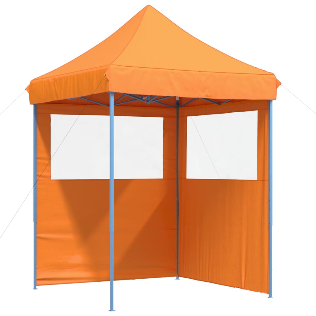 Vidaxl Partytent Faltbares Popup mit 2 Seitenwänden Orange