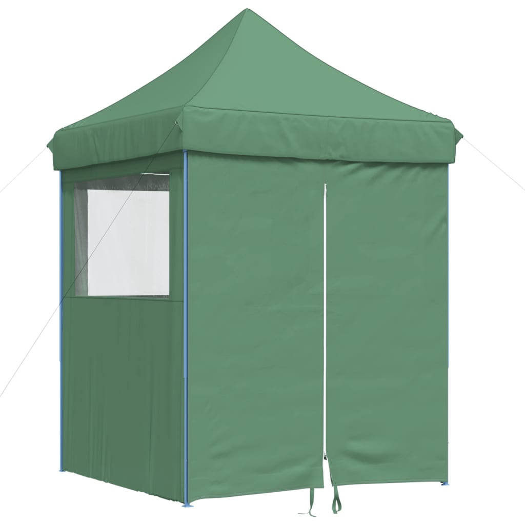 Vidaxl Partytent Foldable Pop-Up With 4 Side Walls Green