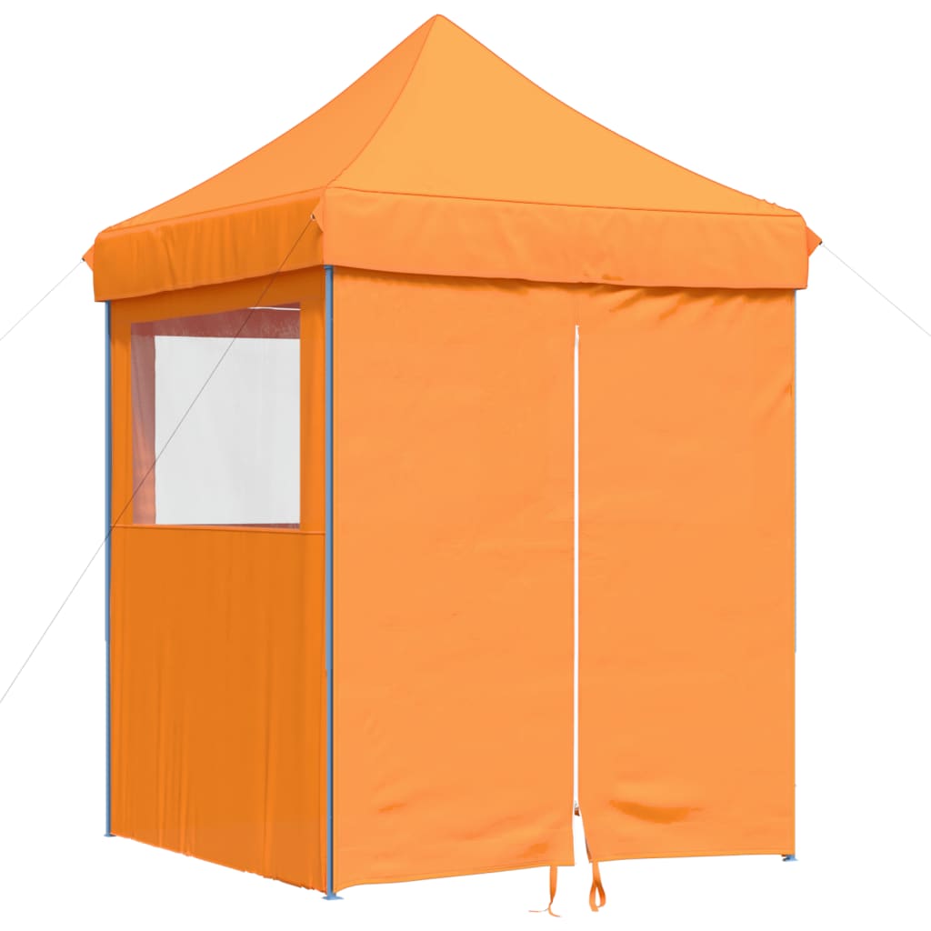 Vidaxl PartyTent fällbar pop-up med 4 sidoväggar orange