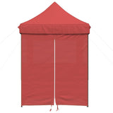 Vidaxl PartyTent Polable Polable avec 4 murs latéraux Bordeaux Red