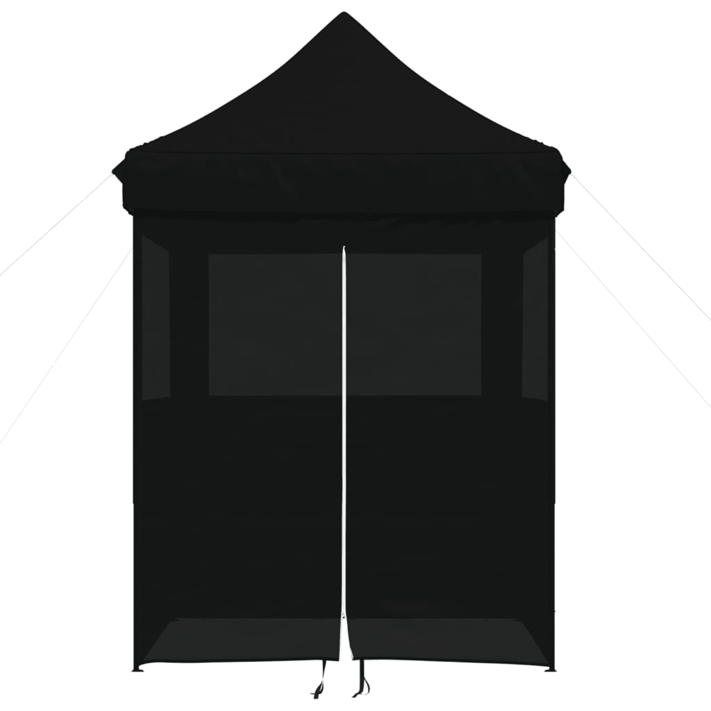 Vidaxl partytent inklapbaar pop-up met 4 zijwanden zwart