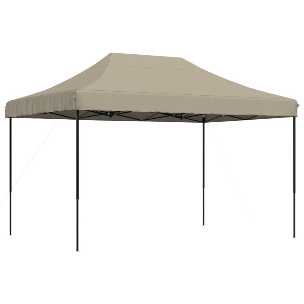 Vidaxl Partytent zložljivo pojavno okno 410x279x315 cm taupe