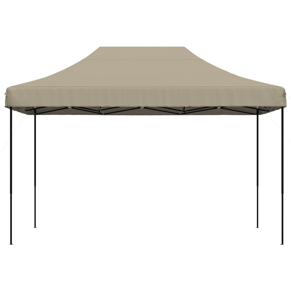 Vidaxl partytent inklapbaar pop-up 410x279x315 cm taupe