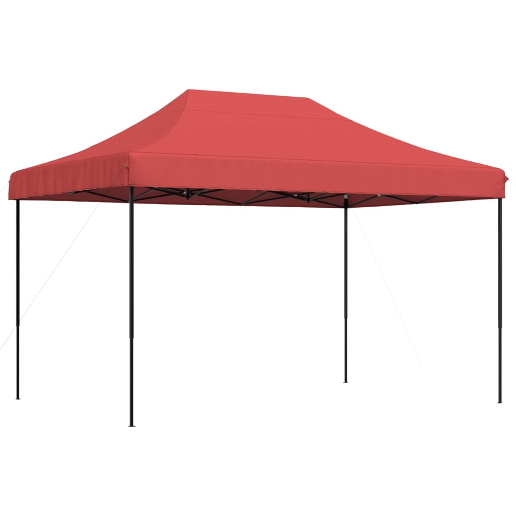 BIDAXL PartyTent foldbar pop-up 410x279x315 cm Bordeaux Red