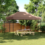 Vidaxl PartyTent Składane wyskakujące okienko 410x279x315 cm brąz