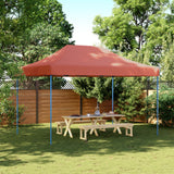 Vidaxl PartyTent sammenleggbar pop-up 410x279x315 cm terrakotta