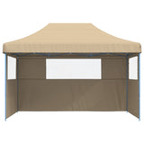 Vidaxl Partytent Faltbares Popup mit 3 Seitenwänden Beige