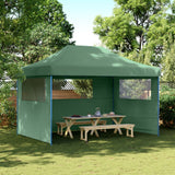 Vidaxl PartyTent Plegable plegable con 3 paredes laterales Verdes