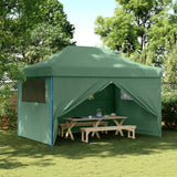 Vidaxl PartyTent Plegable plegable con 4 paredes laterales Verdes