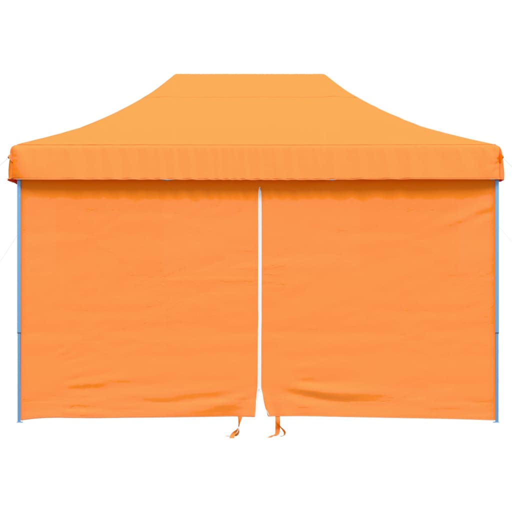 Vidaxl Partytent Foldable Pop-Up With 4 Side Walls Orange