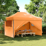 Vidaxl Partytent Foldable Pop-Up With 4 Side Walls Orange