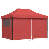 Vidaxl PartyTent Skládací vyskakovací okno se 4 bočními stěnami Bordeaux Red