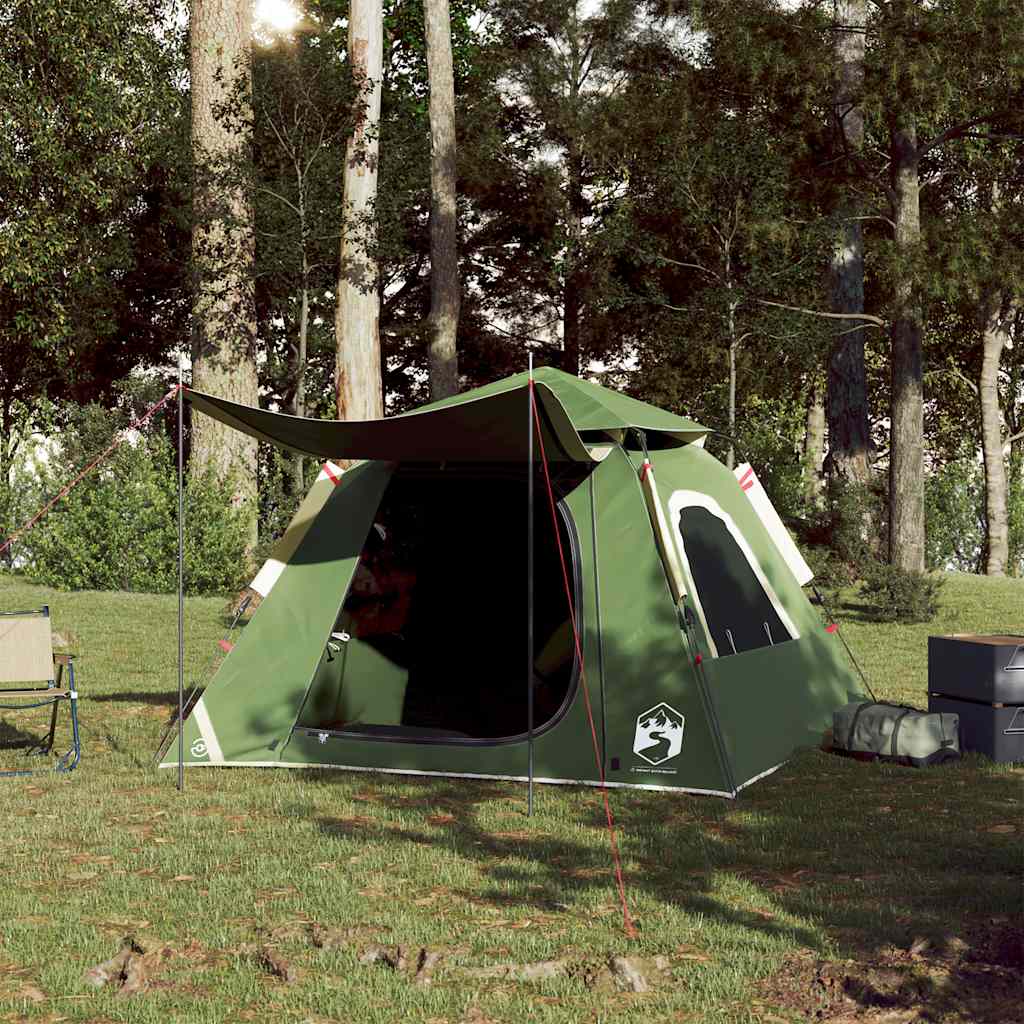 Vidaxl Dome Tent 4-osobowy szybki wydanie zielony