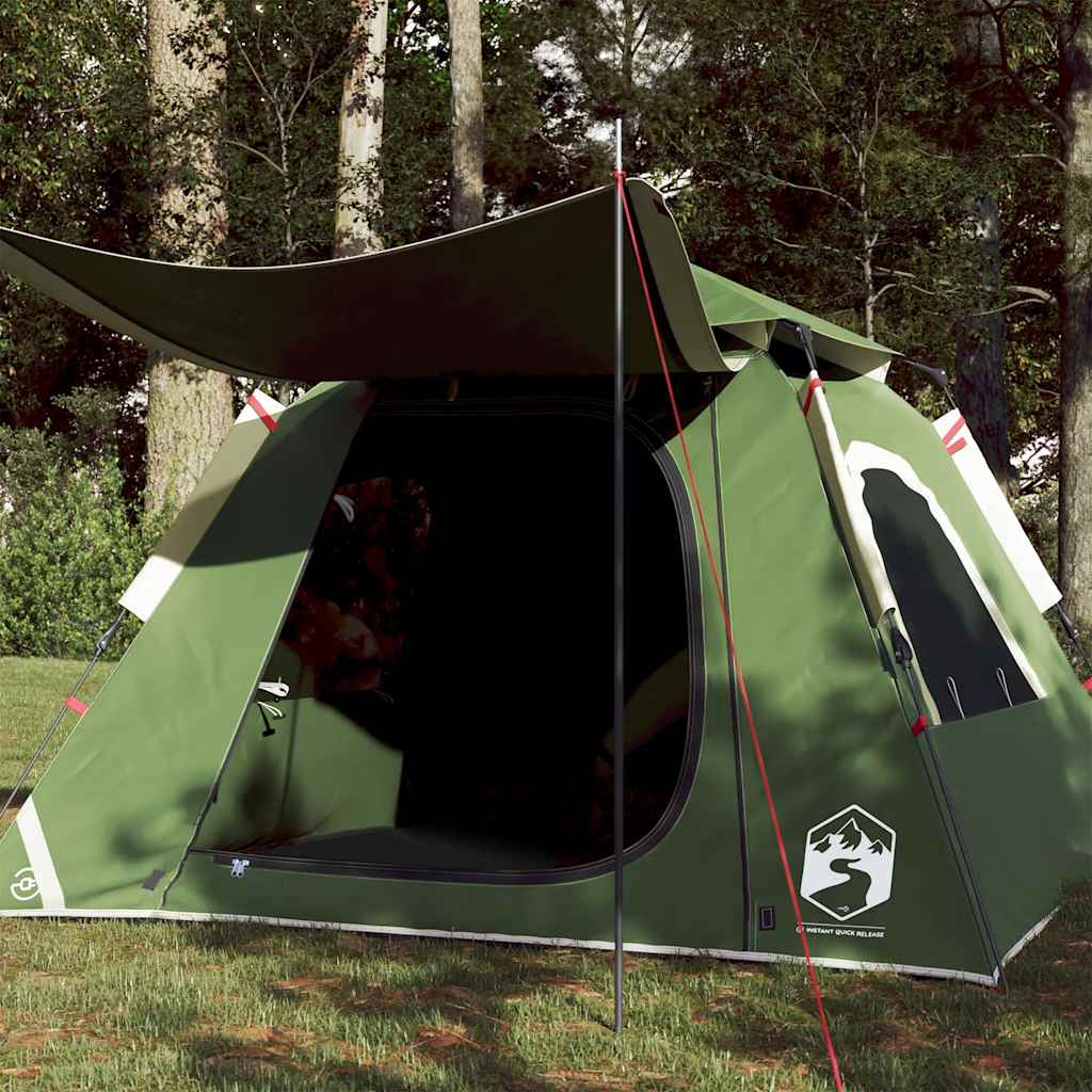 Vidaxl dome tente 4 personnes Fast Release Green