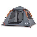 Vidaxl Dome Tent 4-Personen Fast Release Grey und Orange