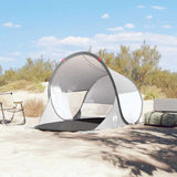 Vidaxl beach tent pop-up waterproof gray