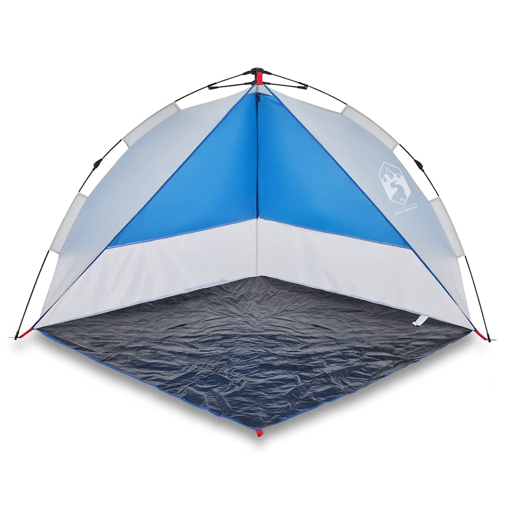 Vidaxl Beach Tent Imploage Fast Doning Azure Azure Blue