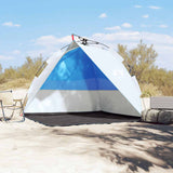 Vidaxl Beach Tent Waterproof Fast Donling Azure Blue