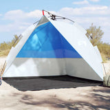 Vidaxl Beach Tent Waterproof Fast Donling Azure Blue