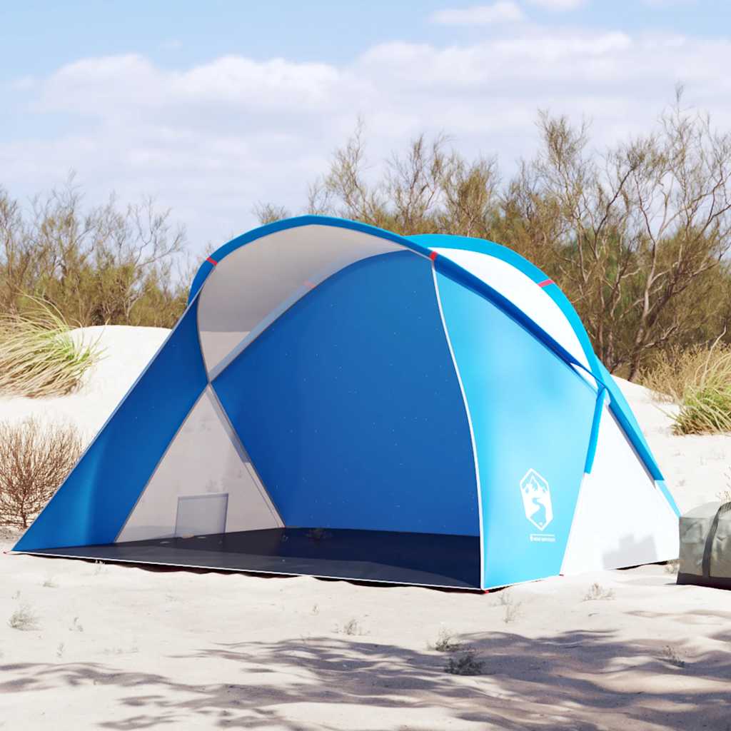 VidaXL beach tent 2-person pop-up waterproof azure blue