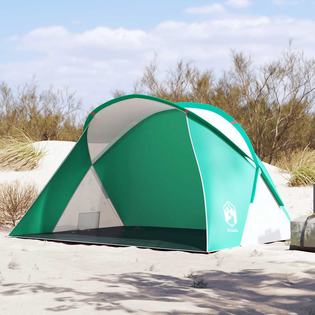 Vidaxl Beach Tenda per 2 persone Pop-up Waterproof Sea Green