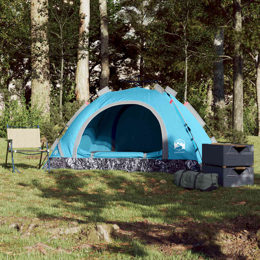 Tenda Vidaxl Rilascio veloce per 2 persone blu