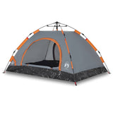 VidaXL tent 2-person fast release gray and orange