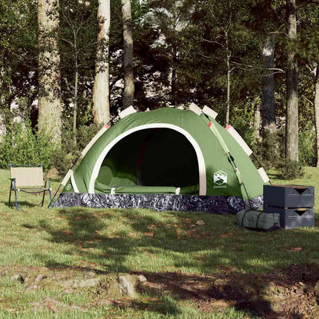 Vidaxl tent 3-persoons snelontgrendeling groen