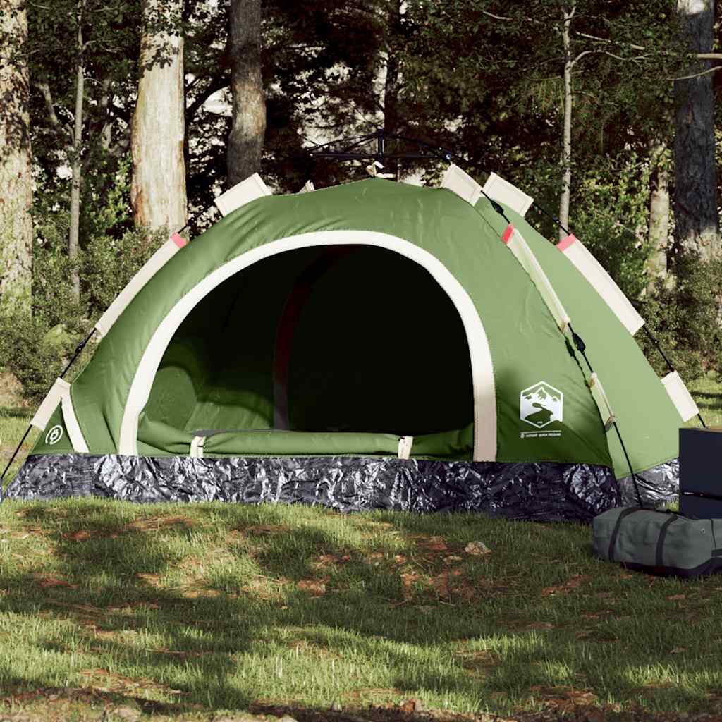 Vidaxl Tent 3 Person Fast Release Green