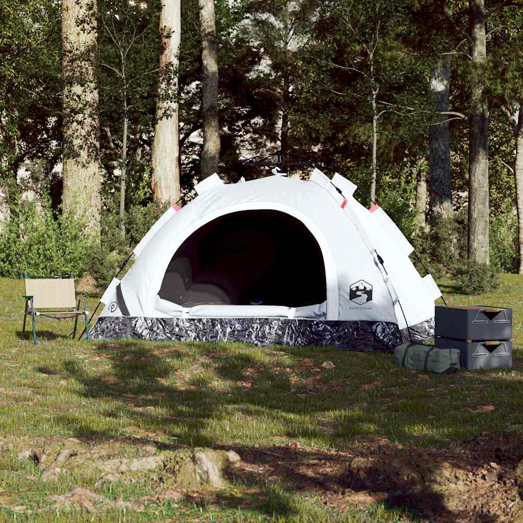 Vidaxl Tent 3 Personne Fast Release Blackout Tabinet blanc