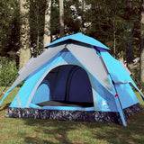 Vidaxl Dome Stan 3-Person Fast Release Blue