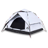 Vidaxl Dome Tält 3-person Fast Release Blackout Tyg White