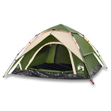 Vidaxl Dome Tent 4-Person Fast Release Green