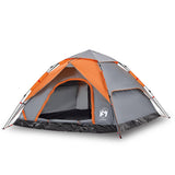 Vidaxl Dome tent 5-person fast release gray and orange