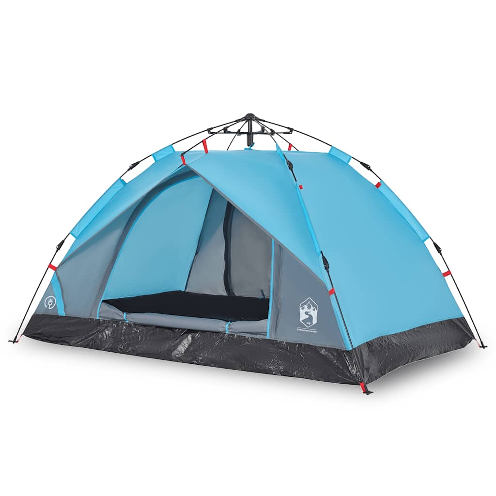 Vidaxl Dome Tent 3-osobowy szybki wydawanie niebieskiego