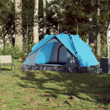 Vidaxl Dome Tent de 3 personas Liberación rápida Azul