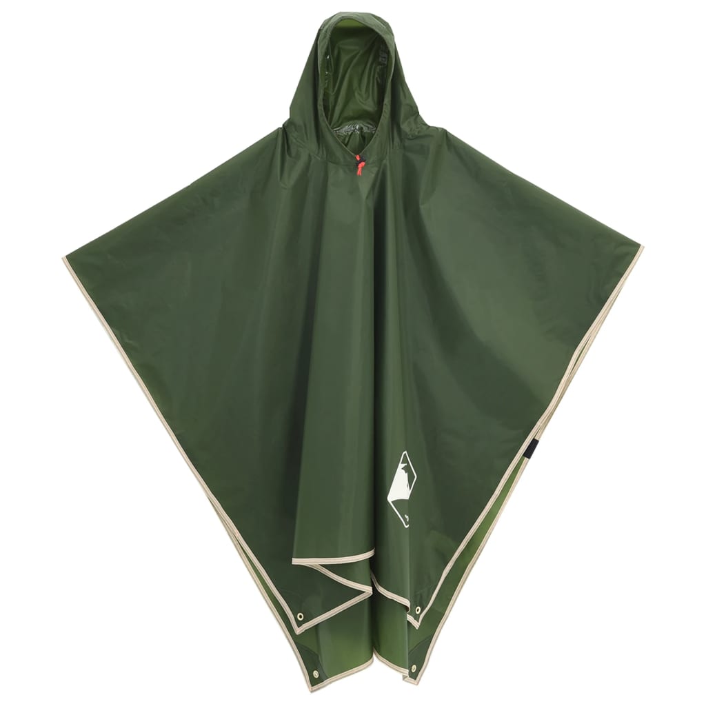 Vidaxl Rain poncho con cofano 2 in 1 design 223x145 cm verde