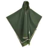 Vidaxl Regenponcho mit Hauben 2-in-1-Design 223x145 cm Grün