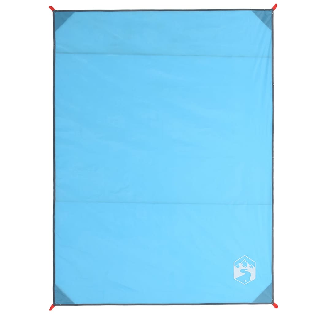 Vidaxl picnic rug with pegs 205x155 cm blue